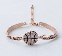 Load image into Gallery viewer, Basketball Appreciation Engraved Bracelet
