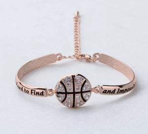 Basketball Appreciation Engraved Bracelet